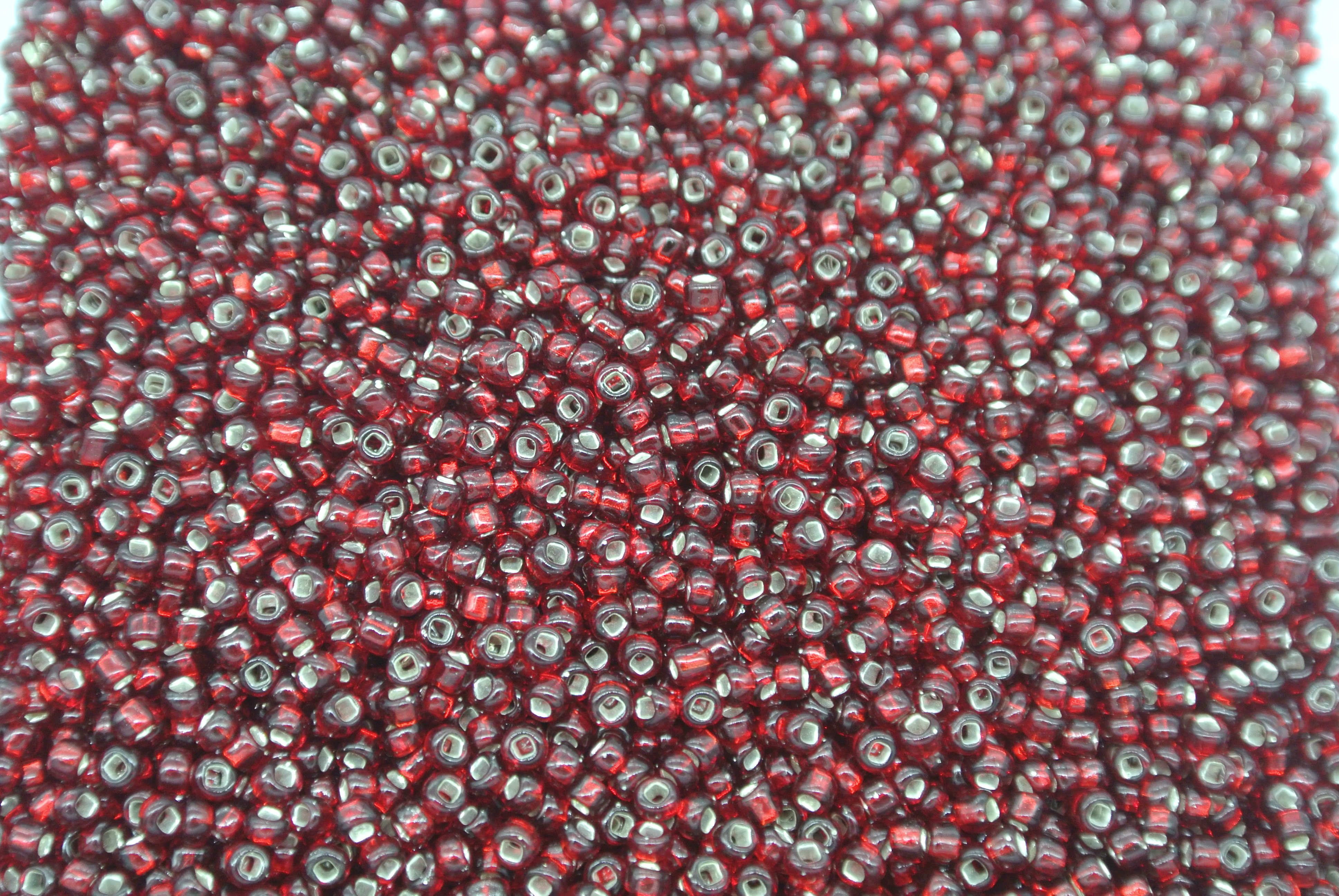 Seed Beads -11/0 size #25D Metal Dark Red 1Pound